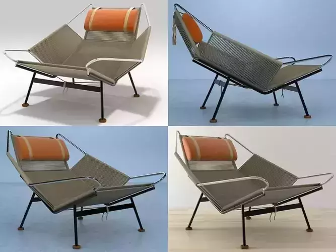 PP225 Flag Halyard Chair 3D model