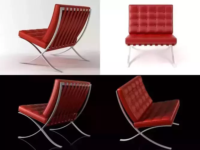 Chair barcelona - barcelona 3D model