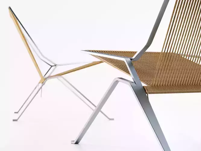 PK chair with metal frame