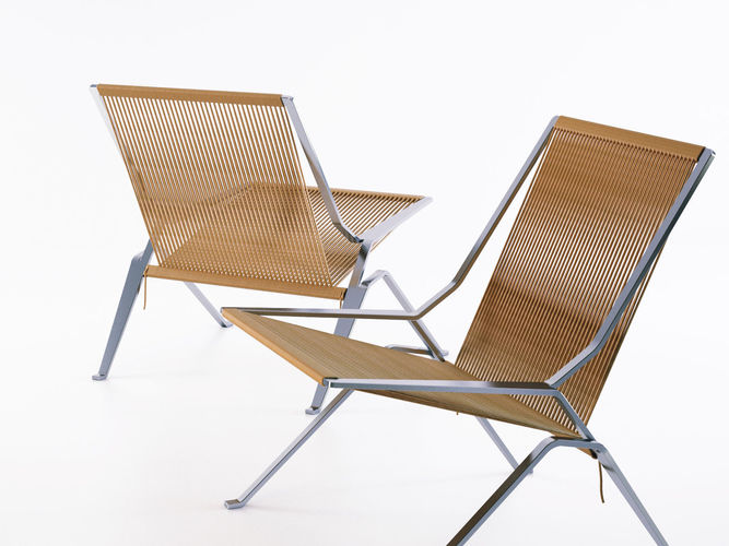 PK chair with metal frame 3D model
