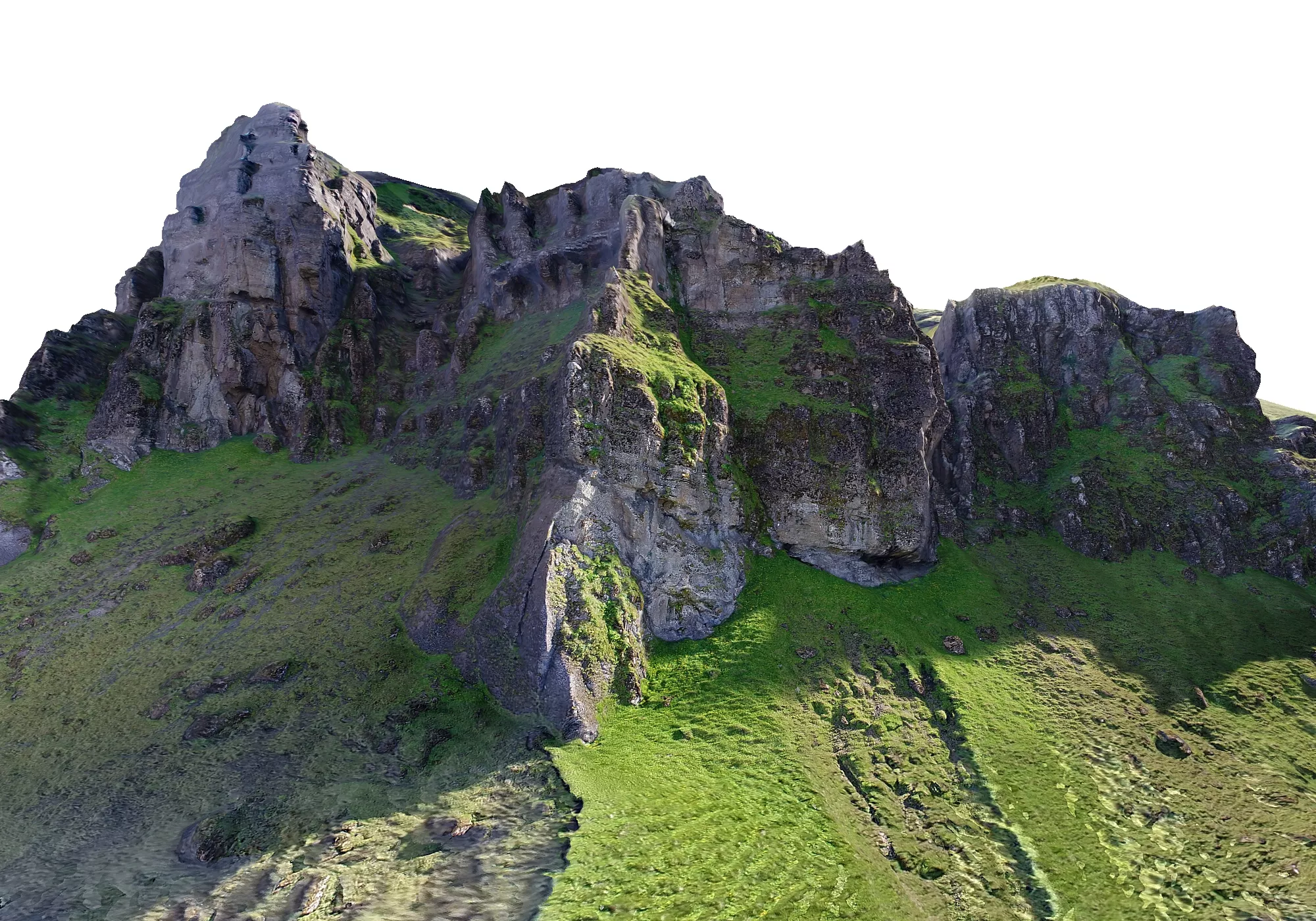 Mountain Iceland Low-poly 3D model