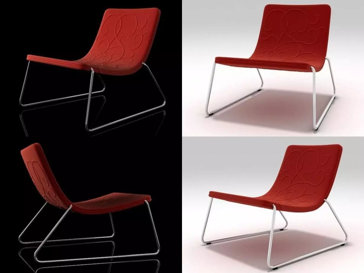 Snooze lounge chair - lounge chair 3D model_0