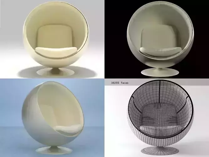 Ball egg chair