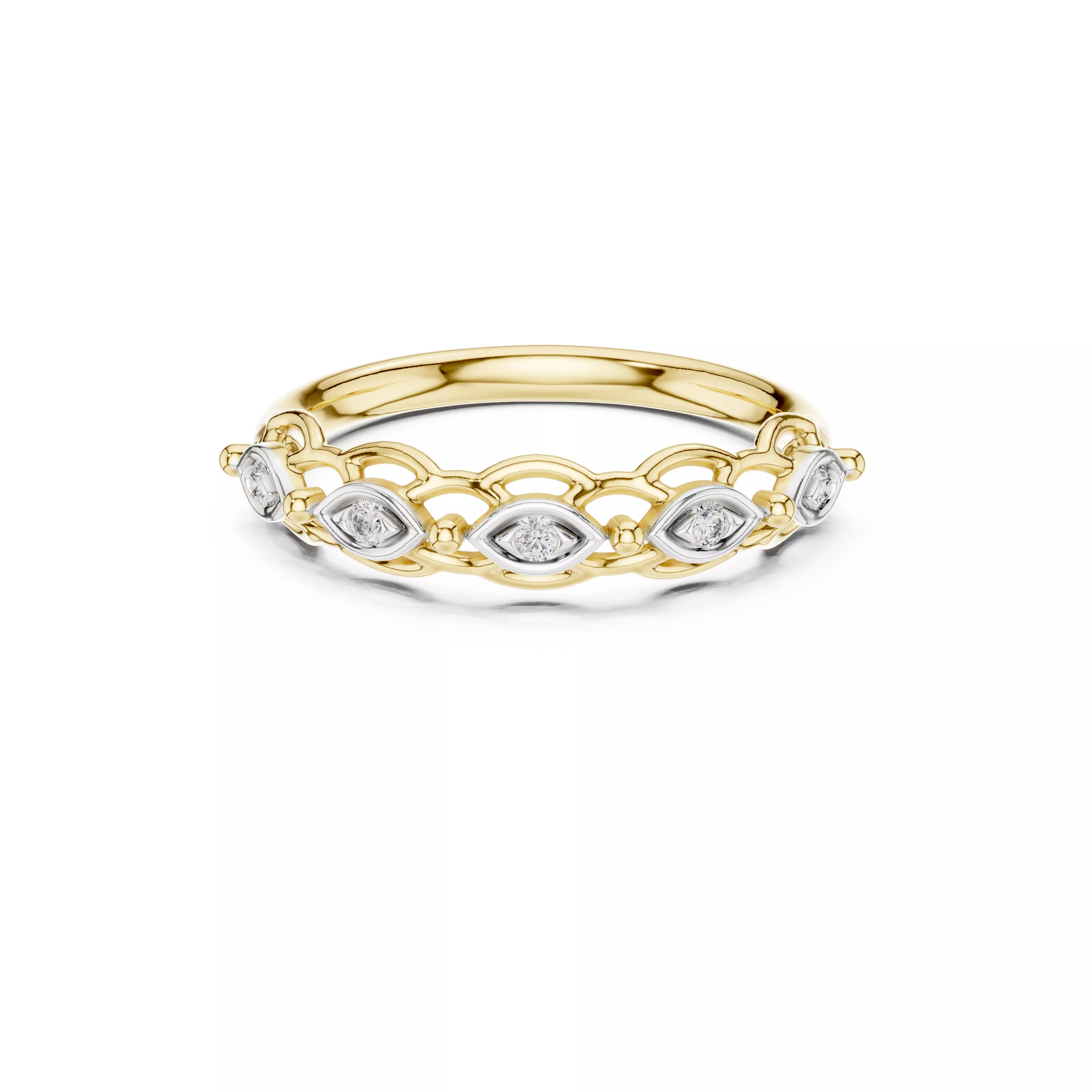 Engae Ring Designer Diamond Band Luxury Engagement Ring Ready CAD M9628 3D model ...