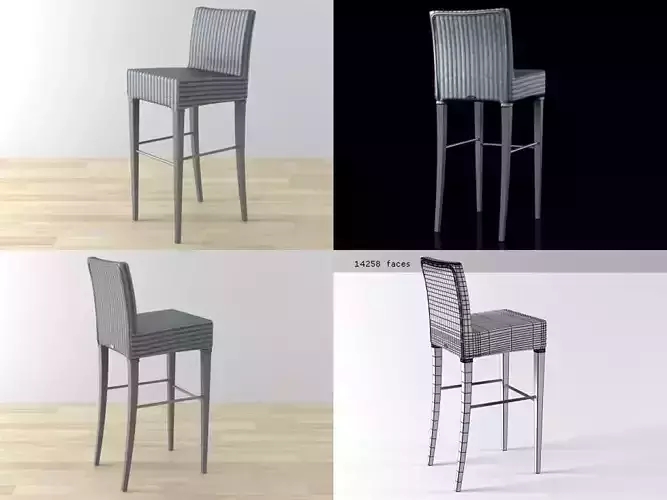 Edward Barstool 3D model