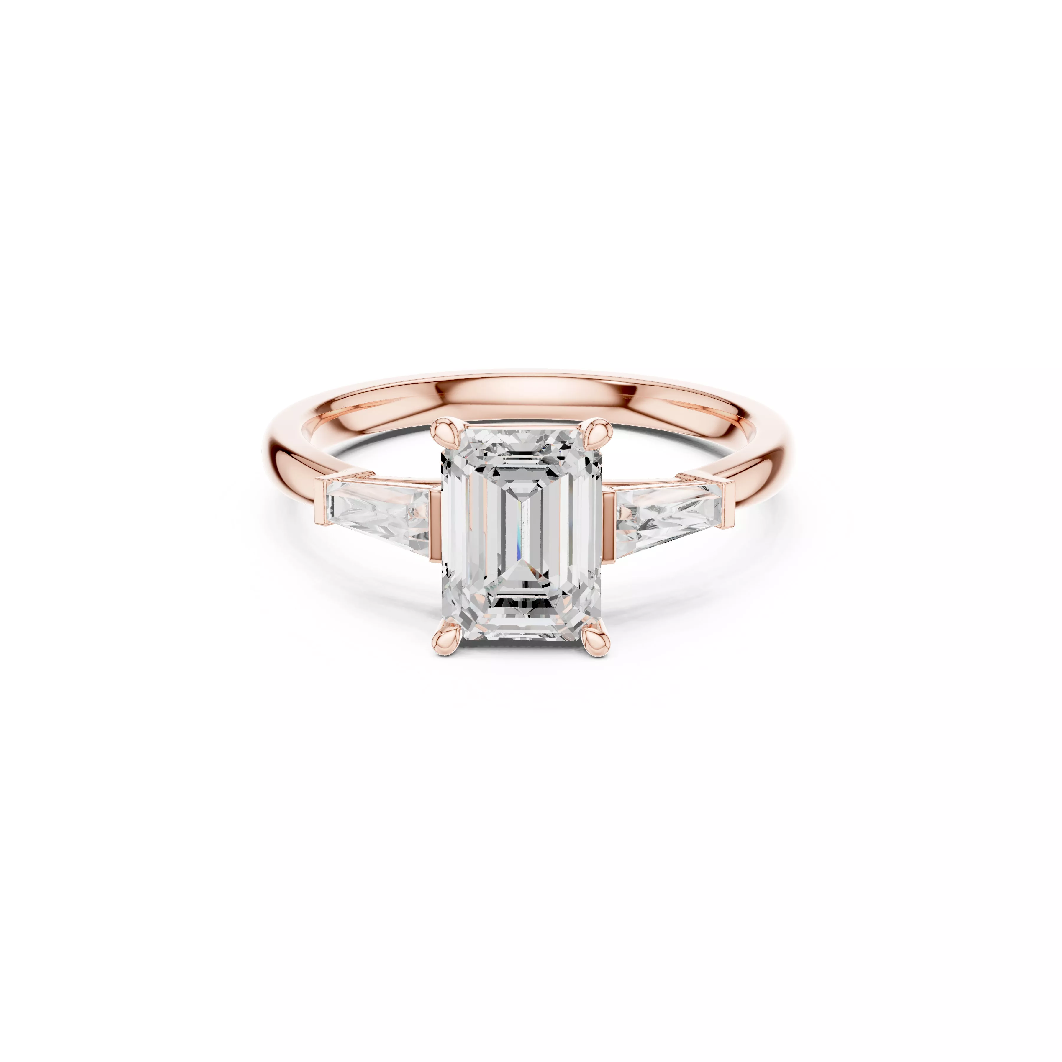 Custom Fine Jewelry Diamond Ring Gold Band STL 3DM 922 3D print model