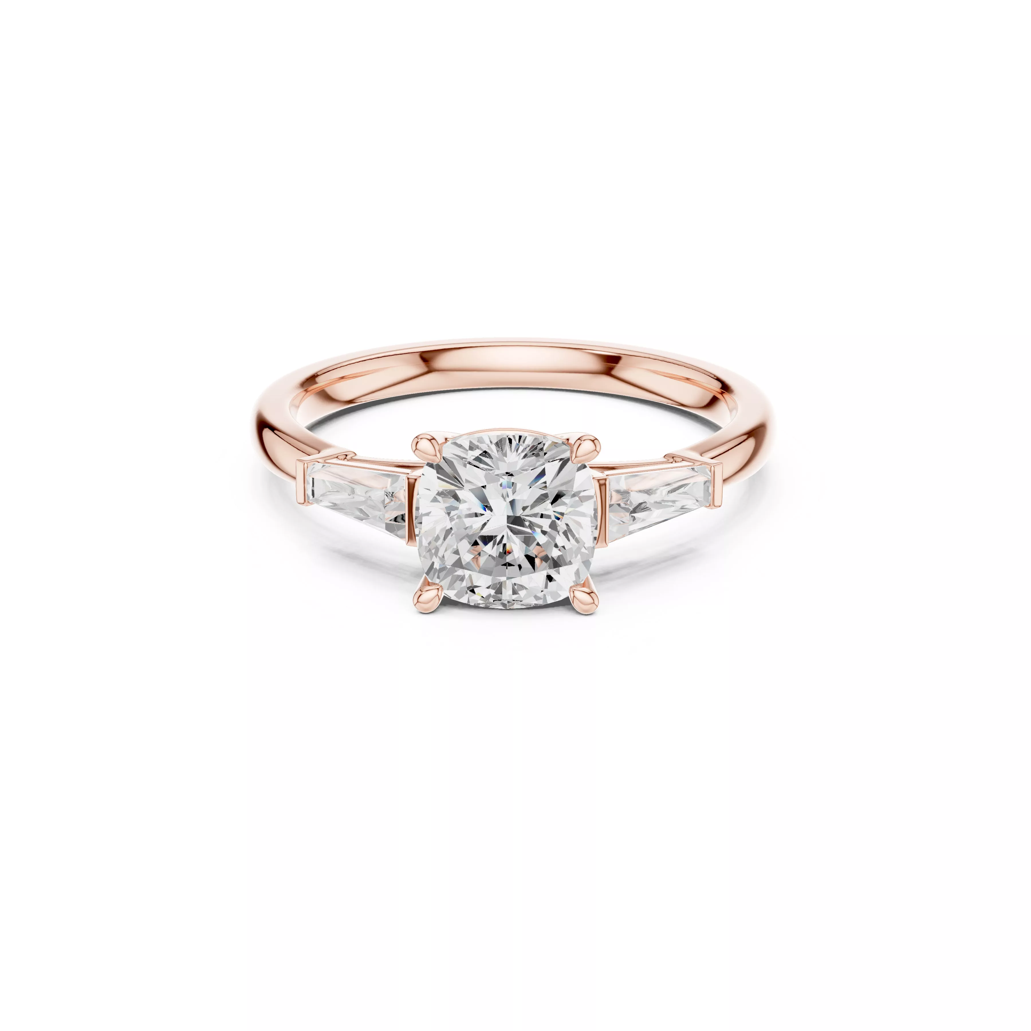 Custom Fine Jewelry Diamond Ring Gold Band STL 3DM 921 3D print model