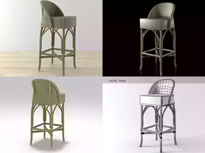 Weston Barstool 3D model