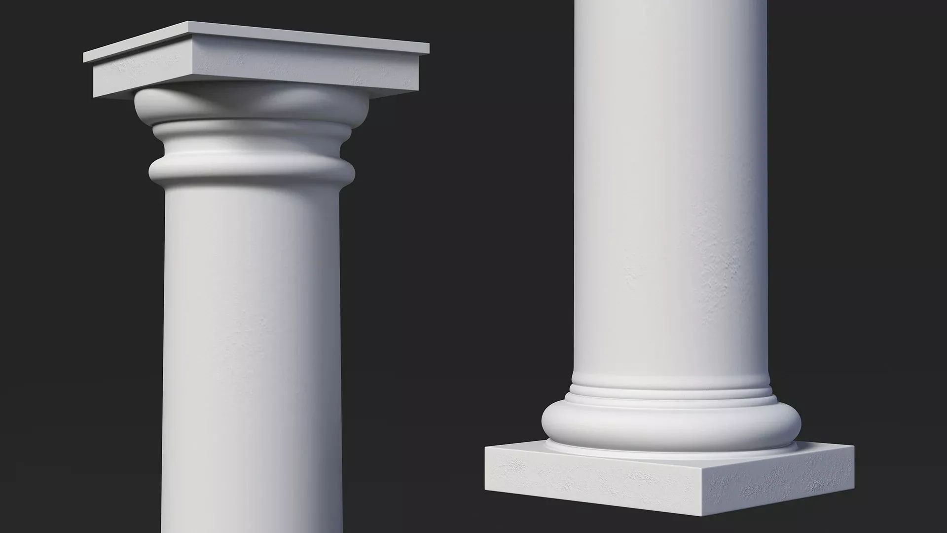 Tuscan order Column 3D model