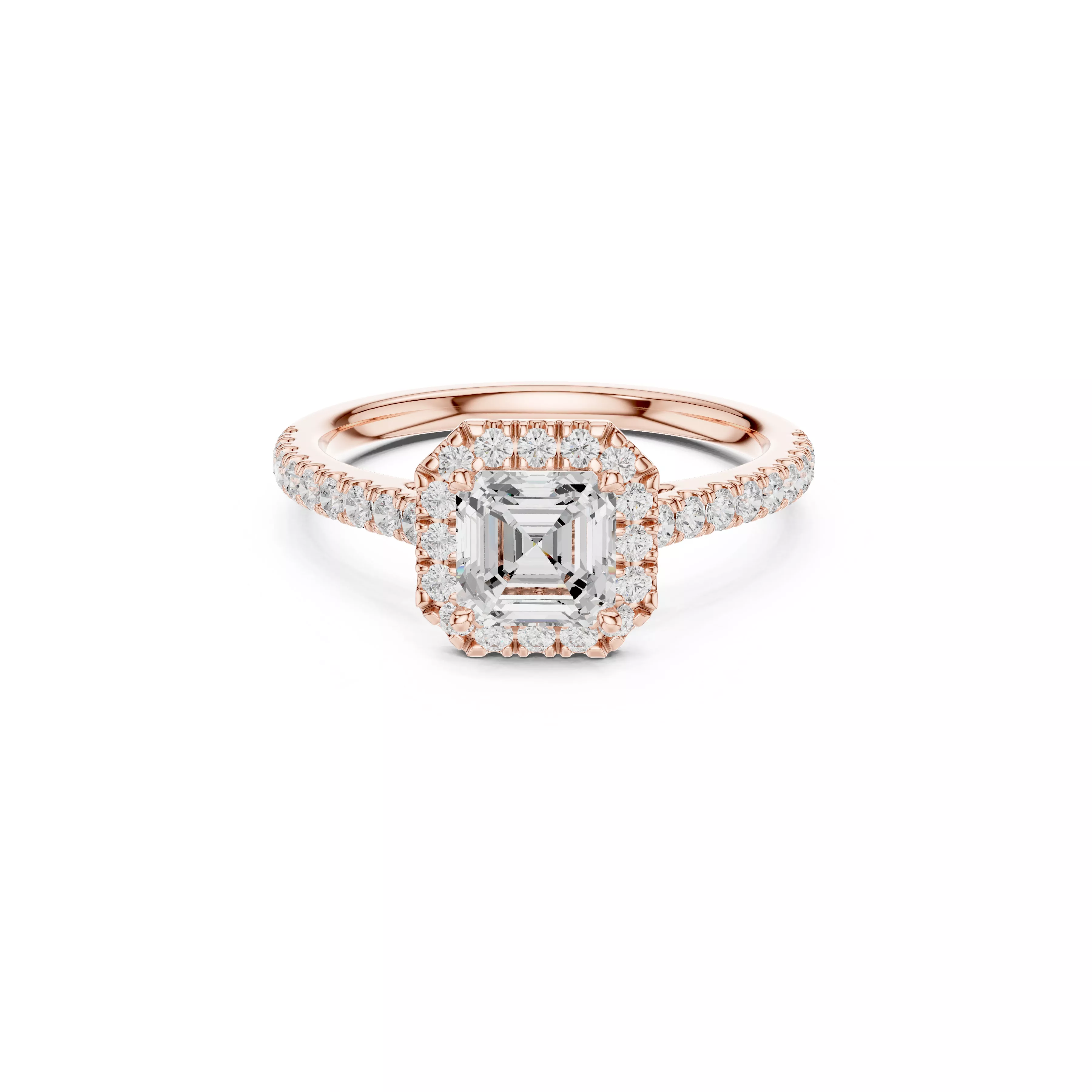 Custom Fine Jewelry Diamond Ring Gold Band STL 3DM 916 3D print model