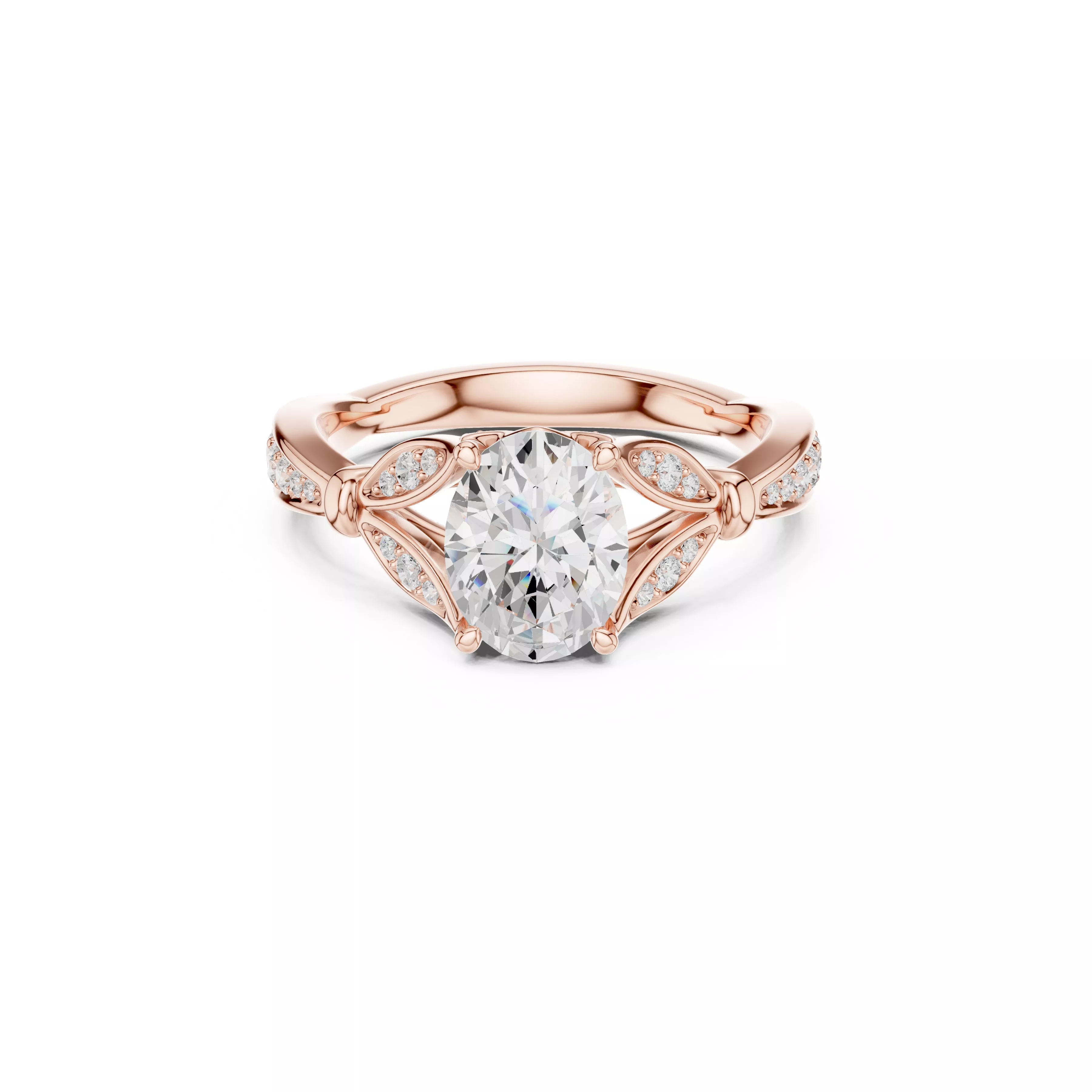 Custom Fine Jewelry Diamond Ring Gold Band STL 3DM 936 3D print model