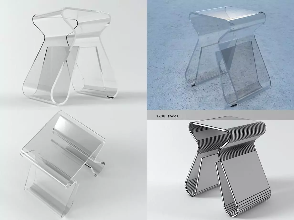 Magino Stool 3D model_0