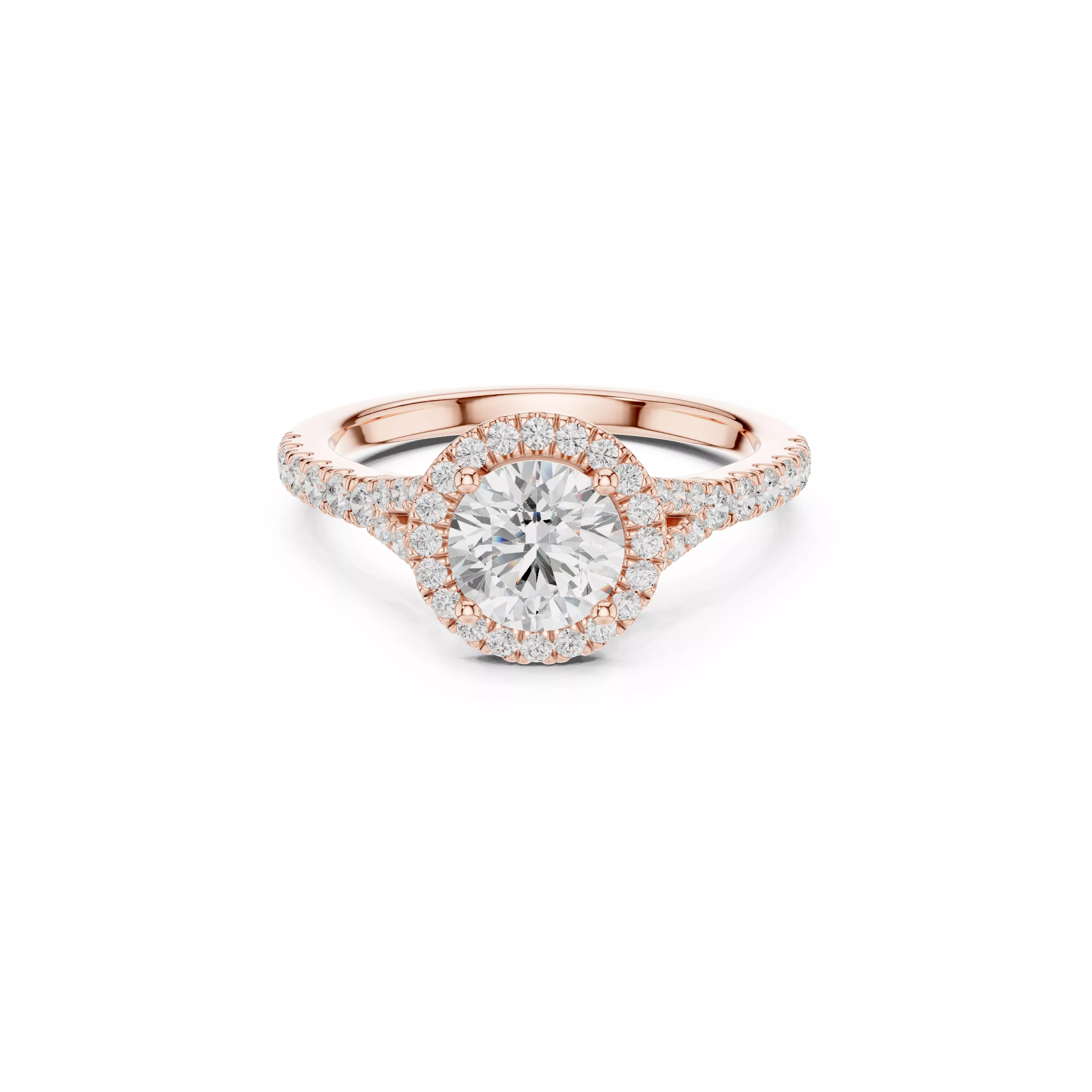 Custom Fine Jewelry Diamond Ring Gold Band STL 3DM 914 3D print model
