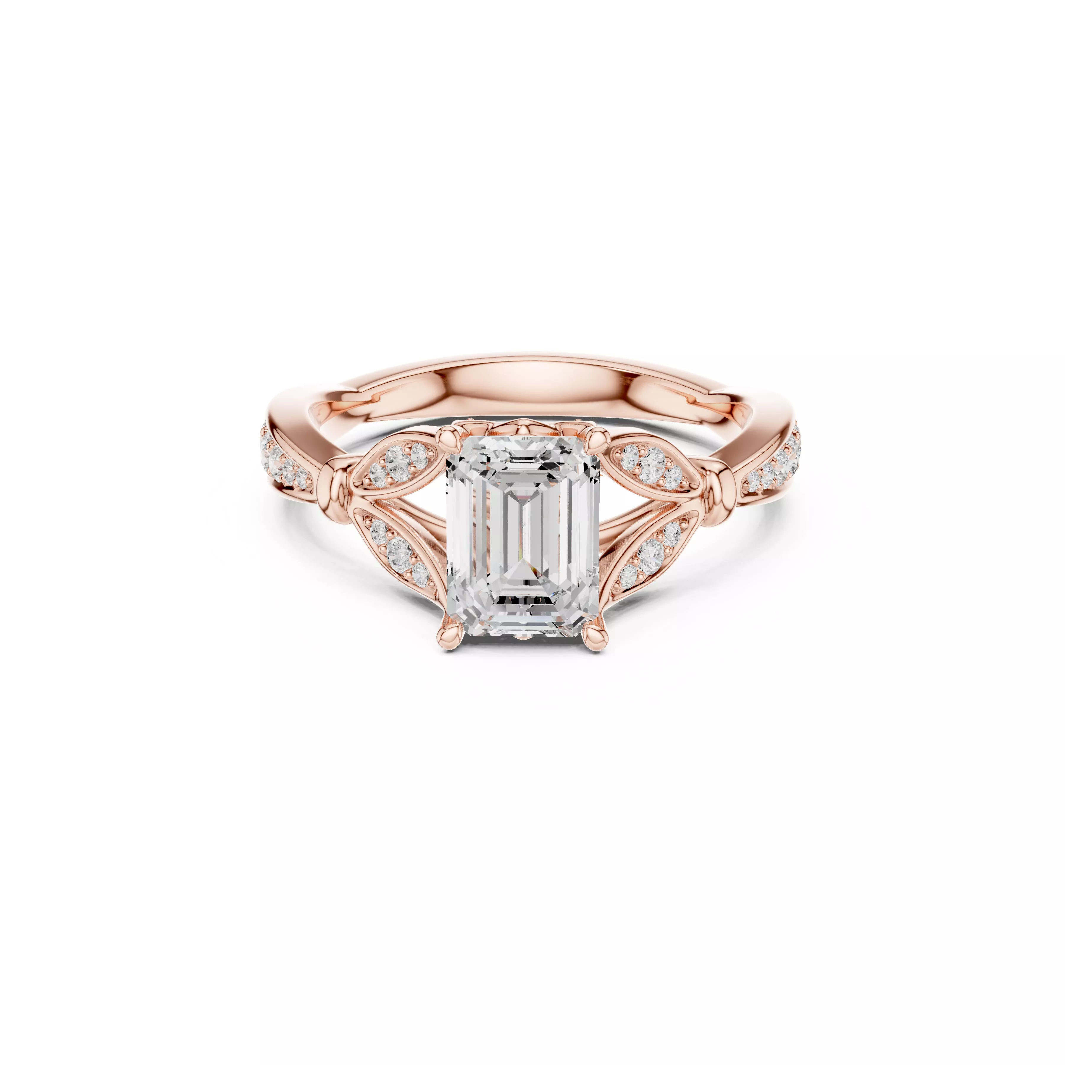 Custom Fine Jewelry Diamond Ring Gold Band STL 3DM 933 3D print model
