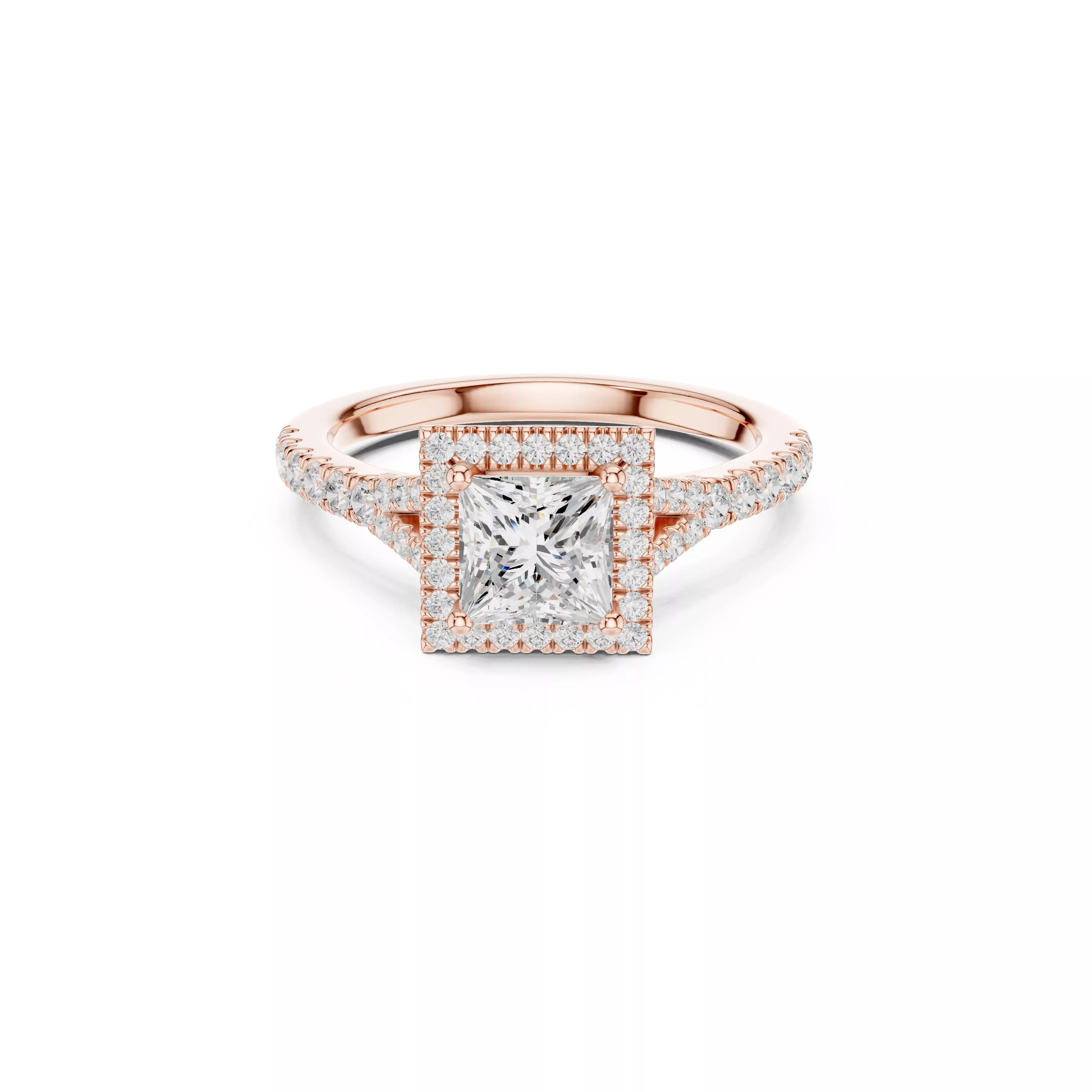 Custom Fine Jewelry Diamond Ring Gold Band STL 3DM 912 3D print model
