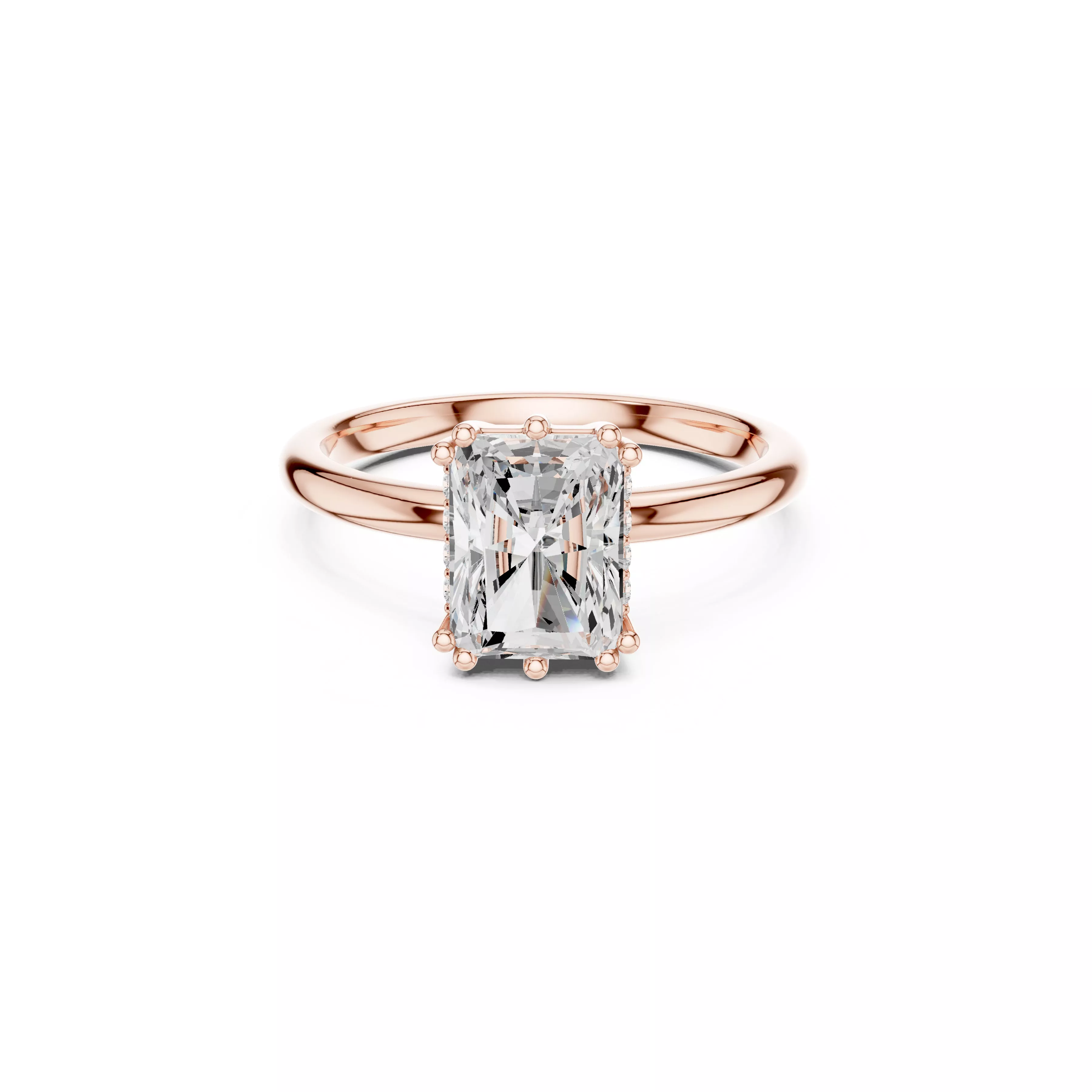 Custom Fine Jewelry Diamond Ring Gold Band STL 3DM 930 3D print model