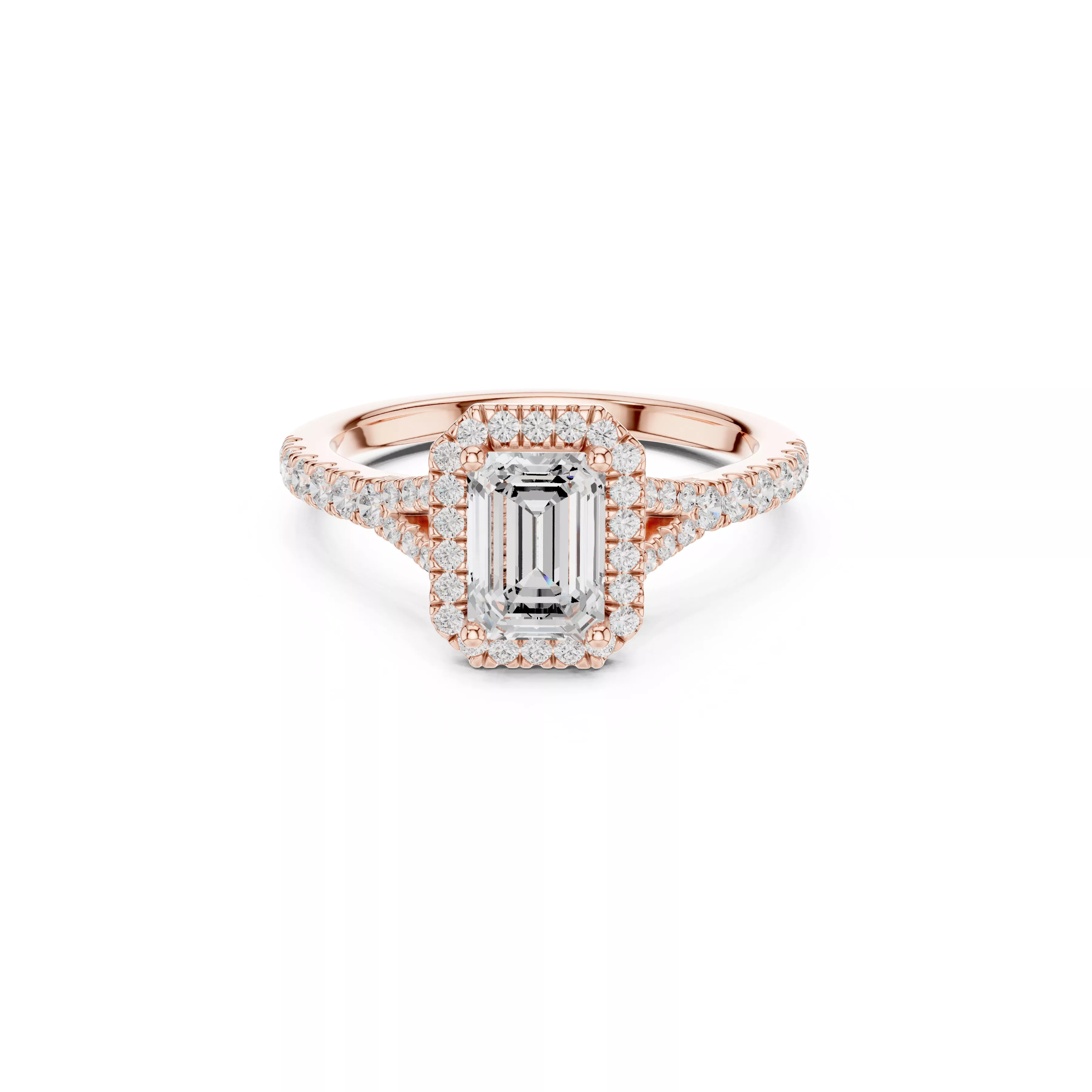 Custom Fine Jewelry Diamond Ring Gold Band STL 3DM 909 3D print model