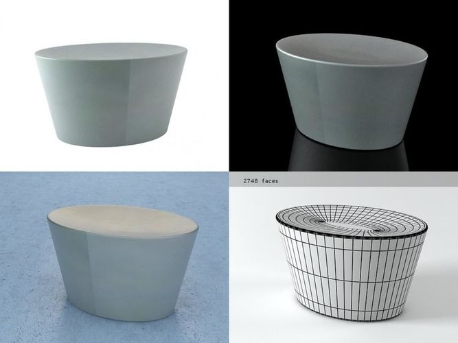 Stones Large Seat 3D model