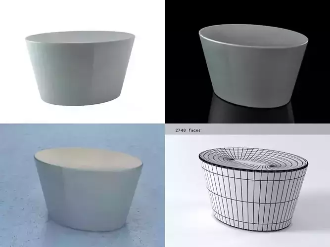Stones Large Seat 3D model