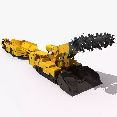 Roadheader and Special Truck 3D model