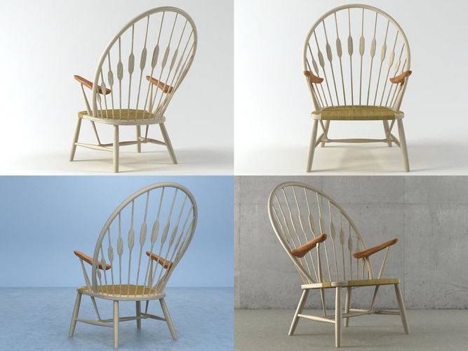 PP550  Peacock Chair 3D model