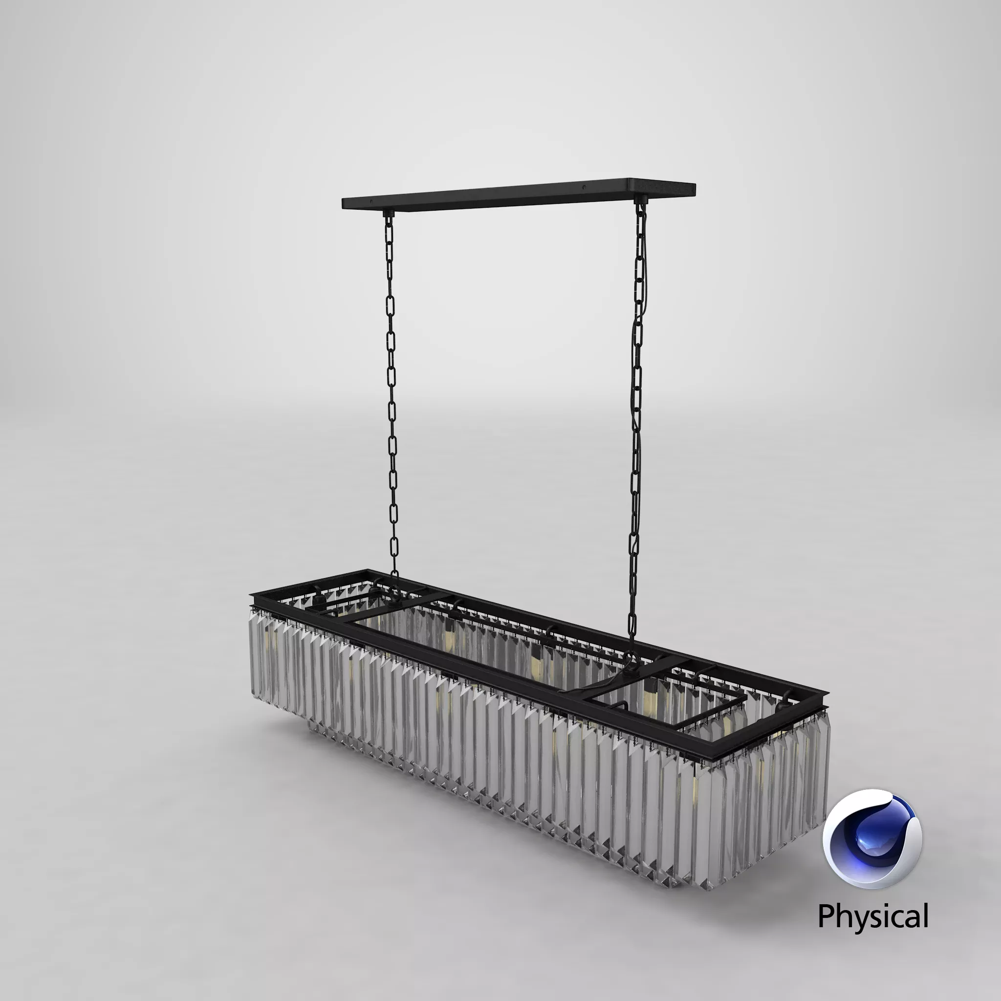 Transitional Ceiling Light On 3D model