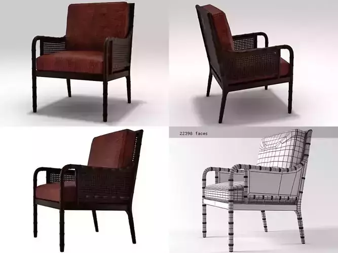 China Bay Cane Armchair