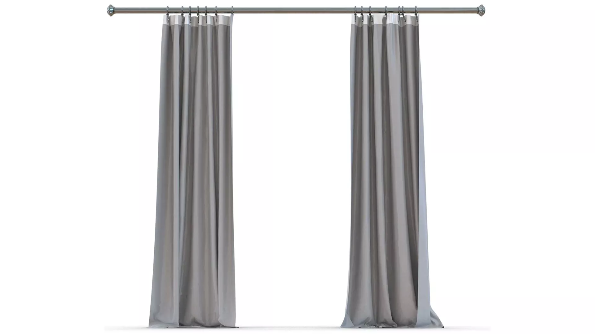 Curtain 5 Gray 3D model