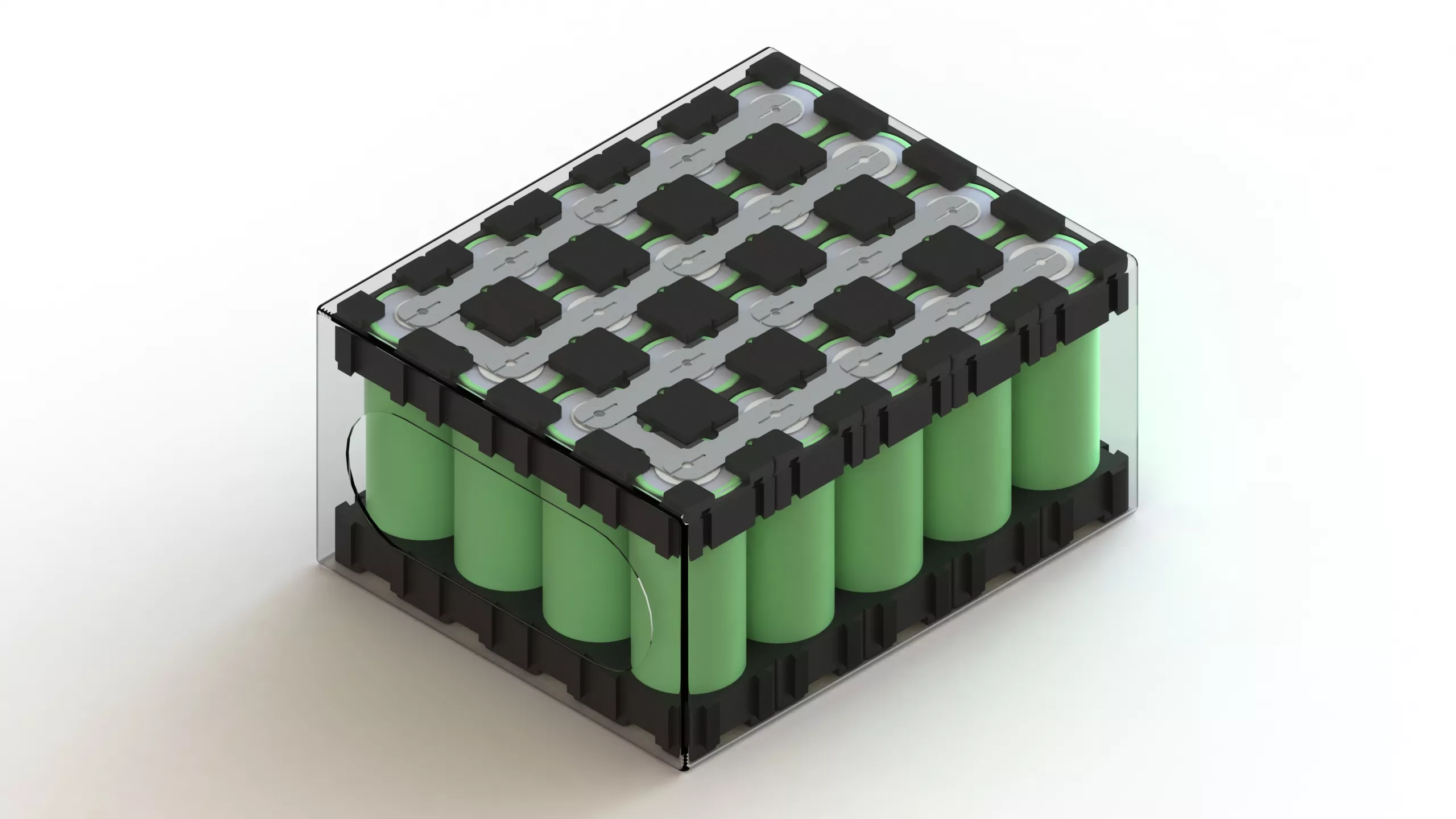 4S5P 26650 Lithium Iron Phosphate Battery Pack 3D Model Free 3D model