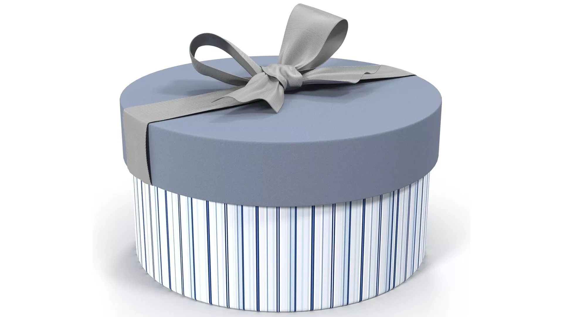 Giftbox 5 Silver 3D model