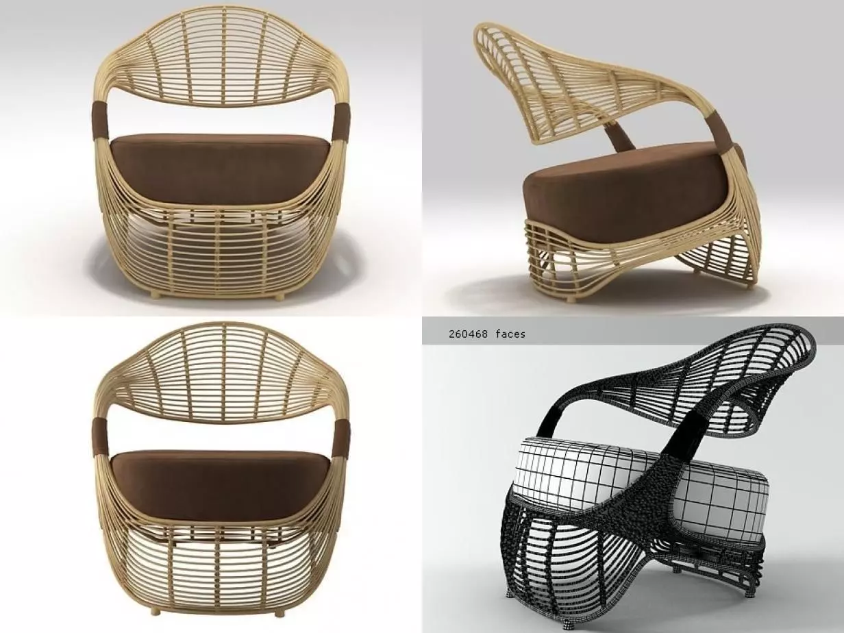 Manolo Easychair 3D model_1