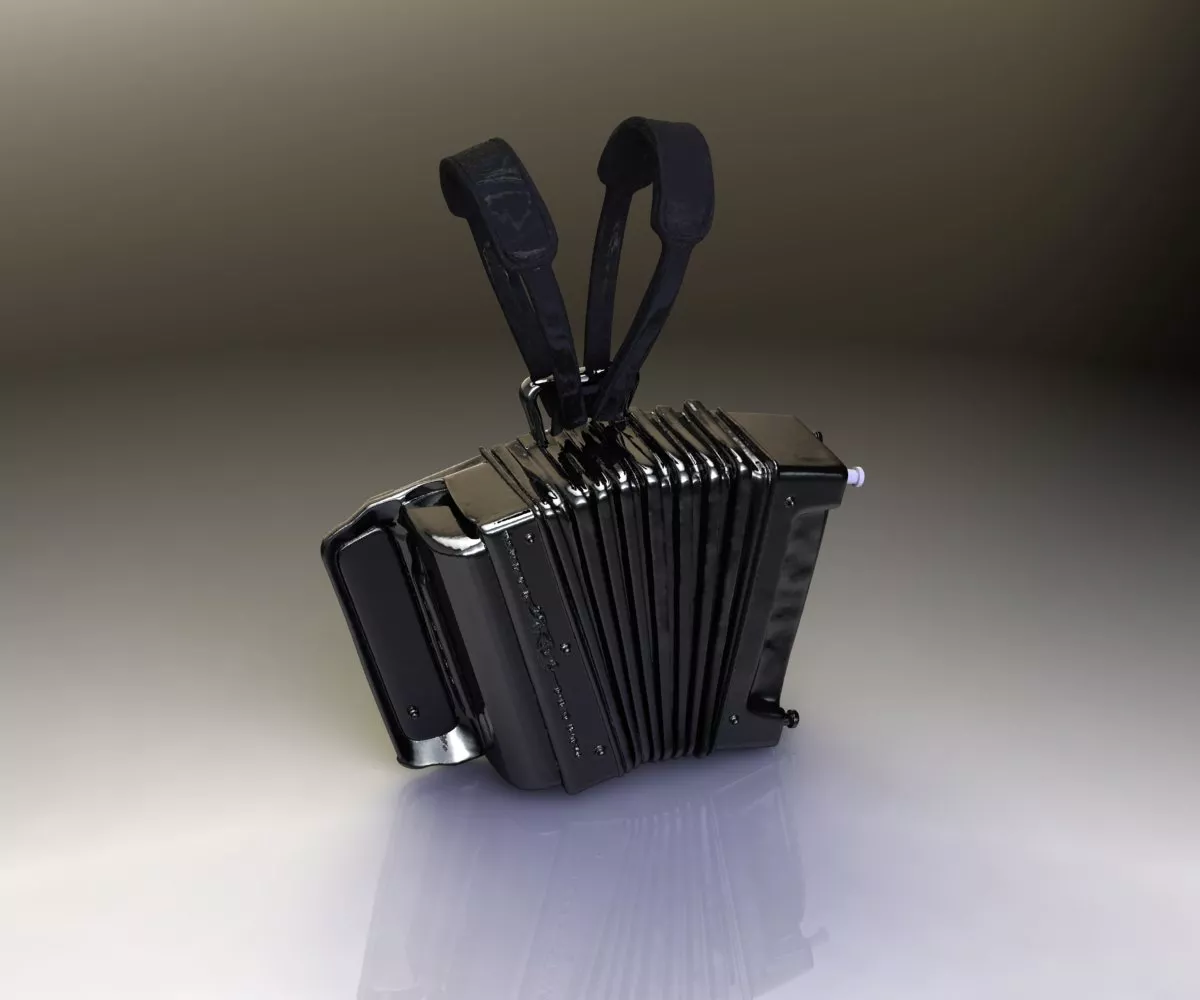 Musical-Accordion-Medallion 2GM 3D print model