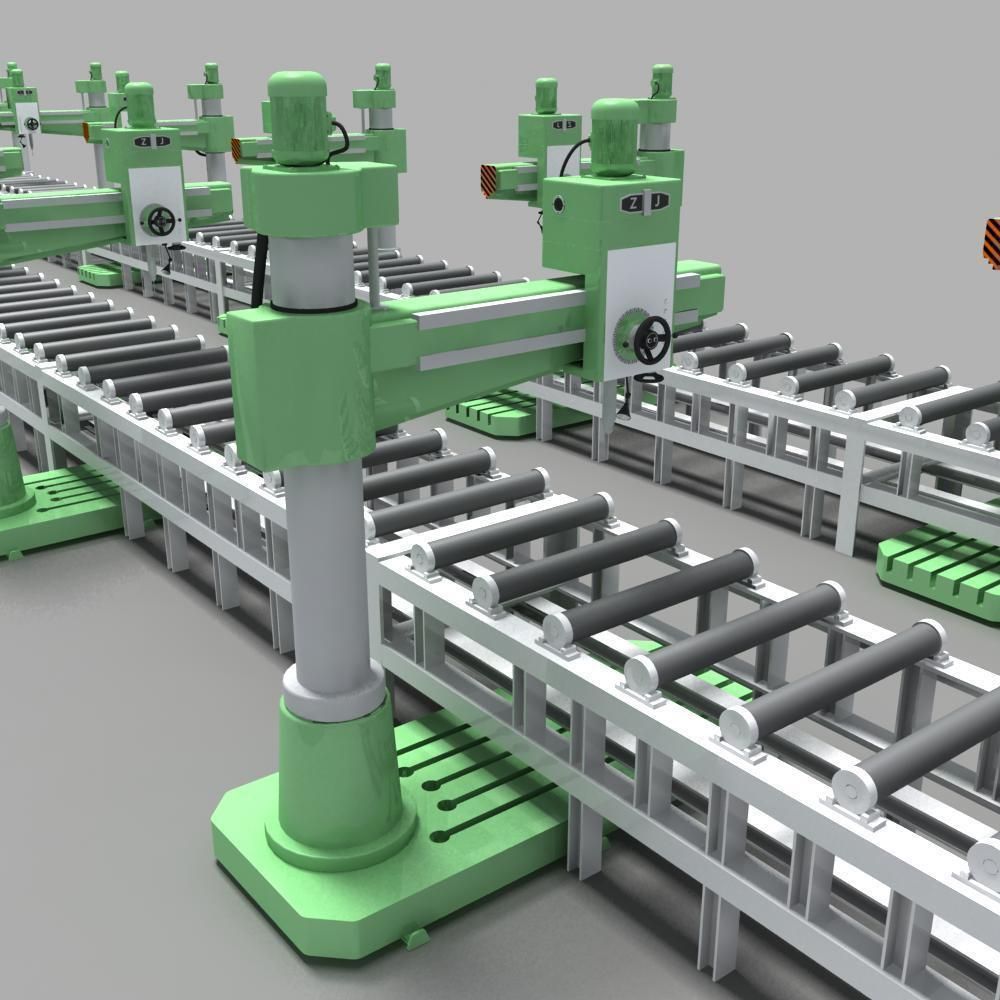 Desktop Rig Production Line 3D model_6