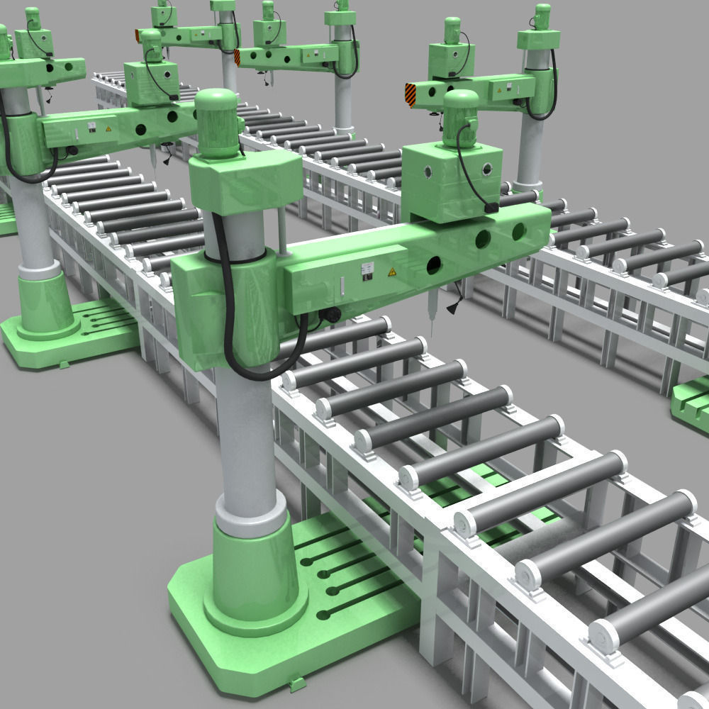 Desktop Rig Production Line 3D model_8
