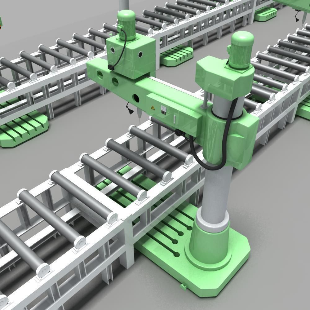 Desktop Rig Production Line 3D model_7
