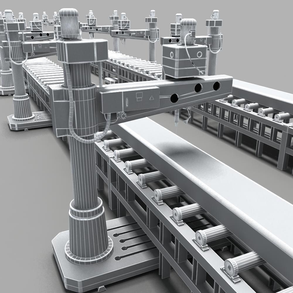 Desktop Rig Production Line 3D model_13