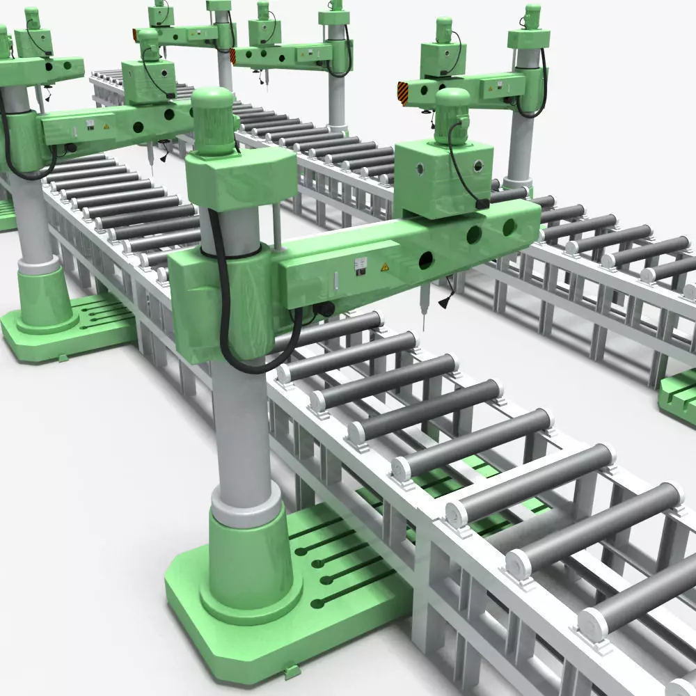 Desktop Rig Production Line 3D model_0