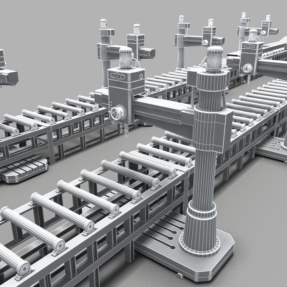 Desktop Rig Production Line 3D model_12