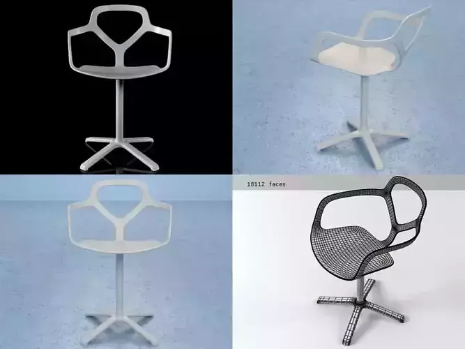 Trace Chair 3D model