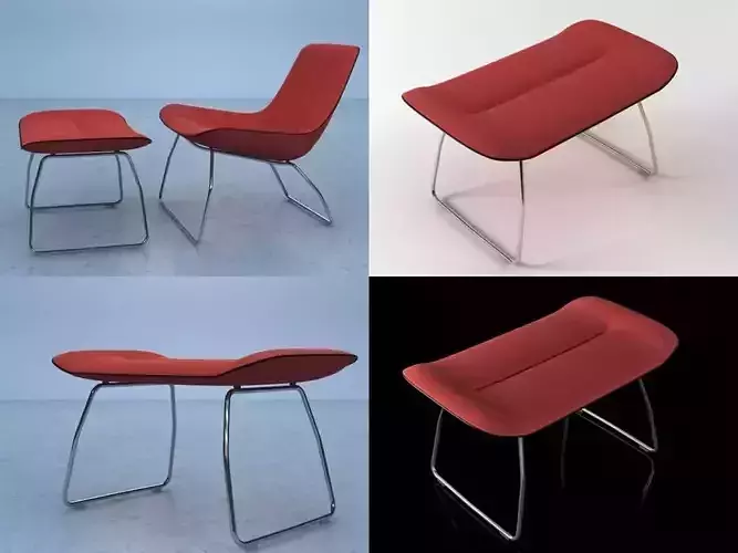 Ola lounge chair and ottoman