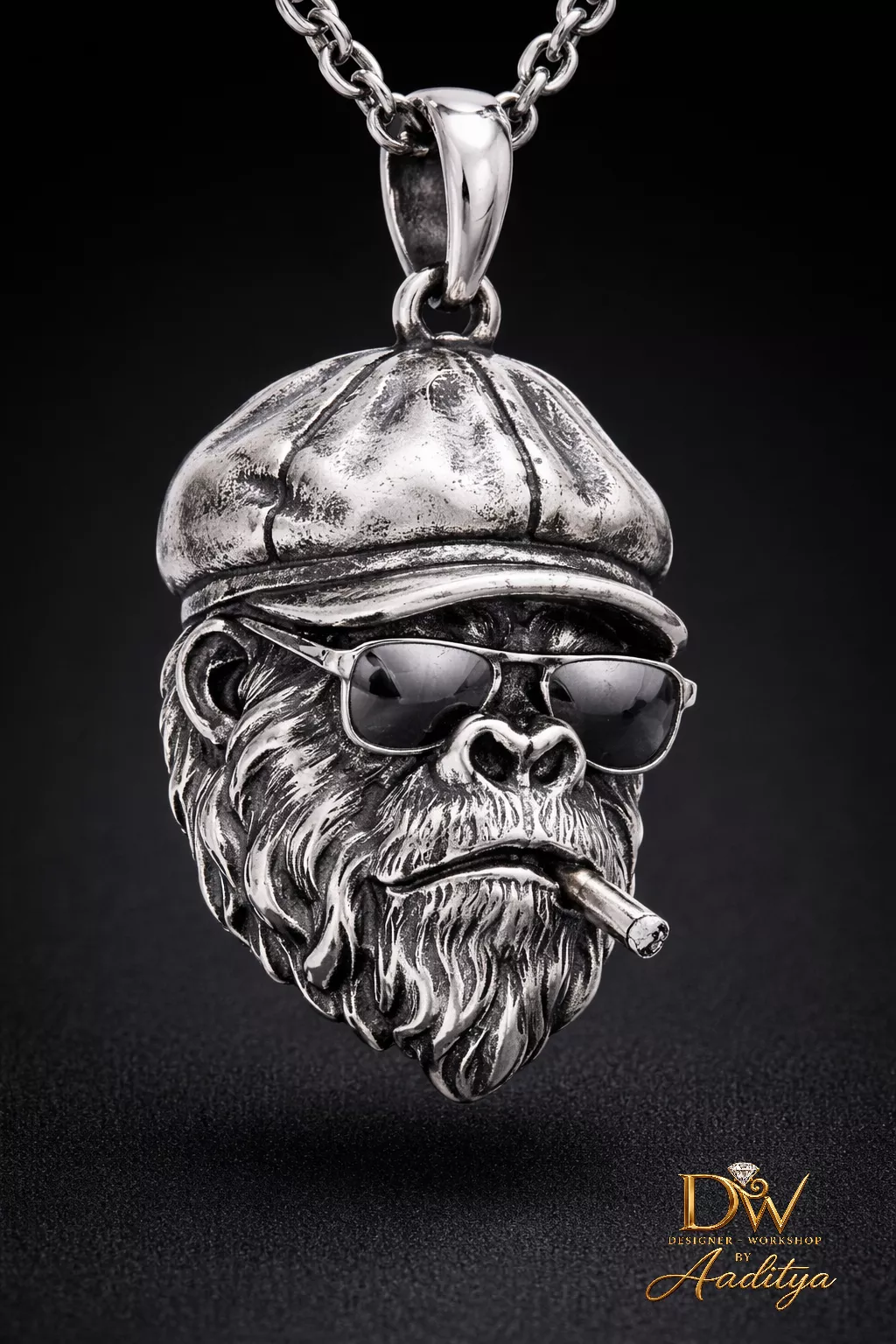 Gangster Gorilla Pendant 3D print model