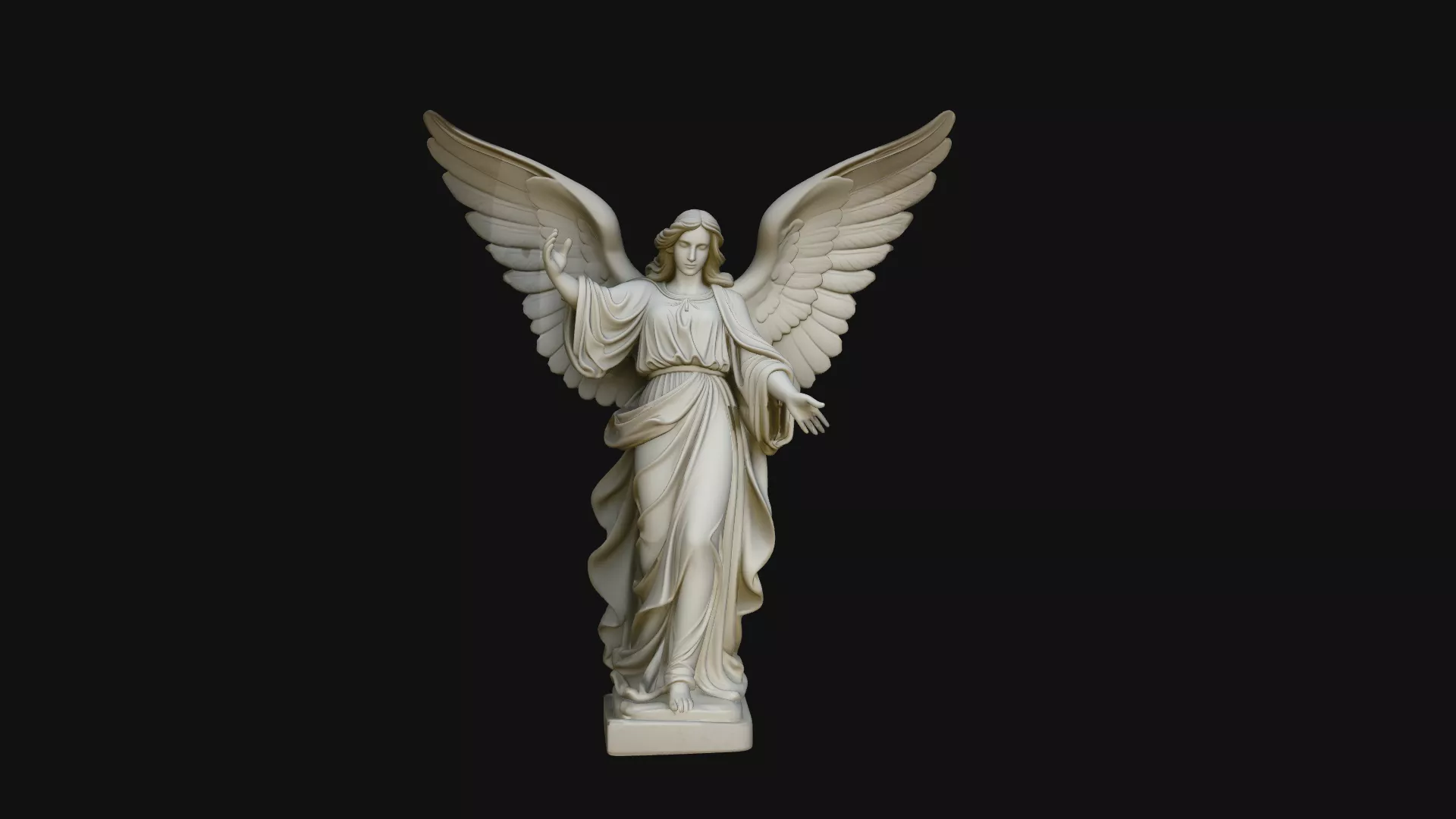 Guardian Angel Statue Design 2 - 3D Print Model 3D print model
