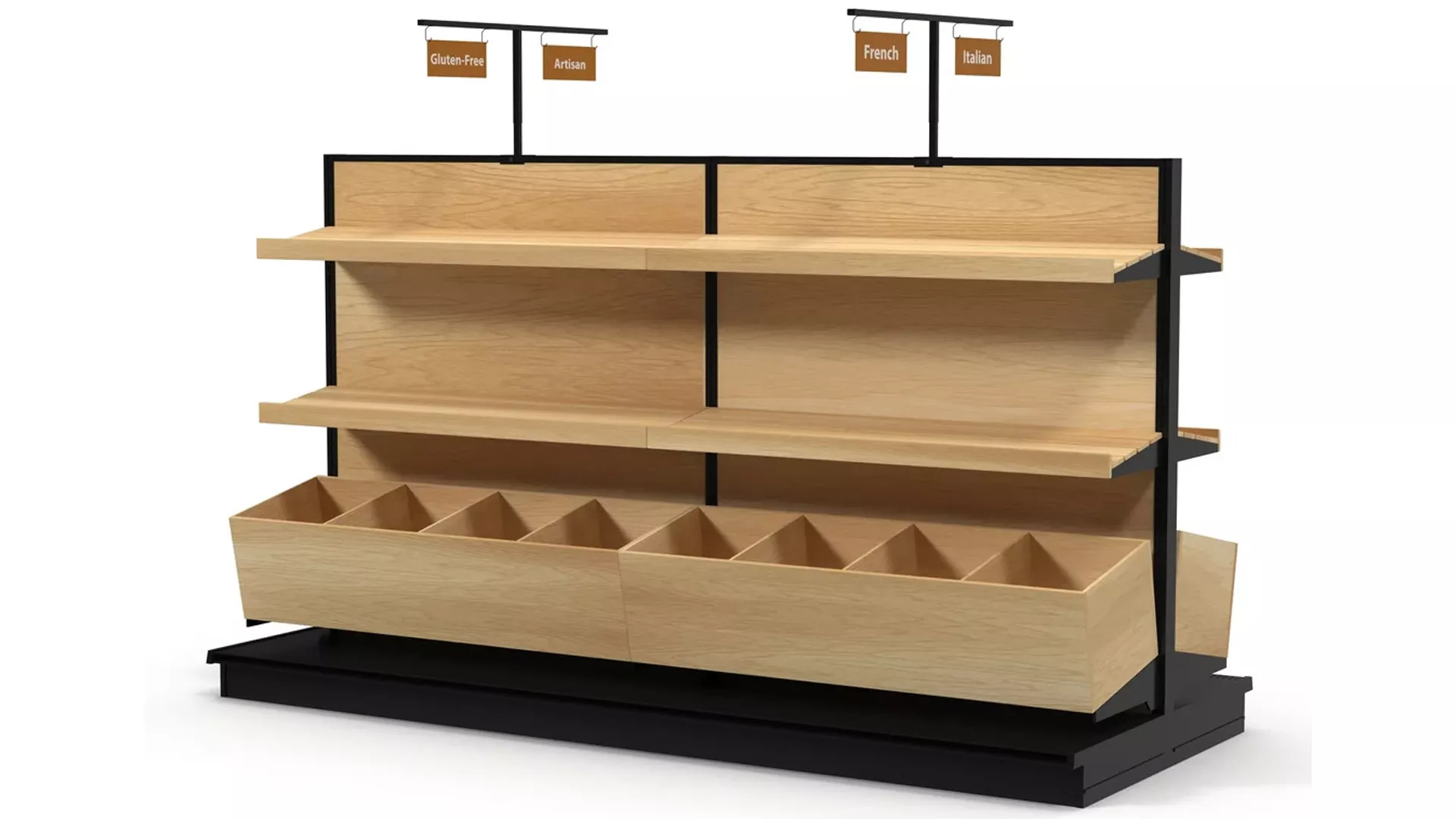 Bakery Display Shelves 3D model