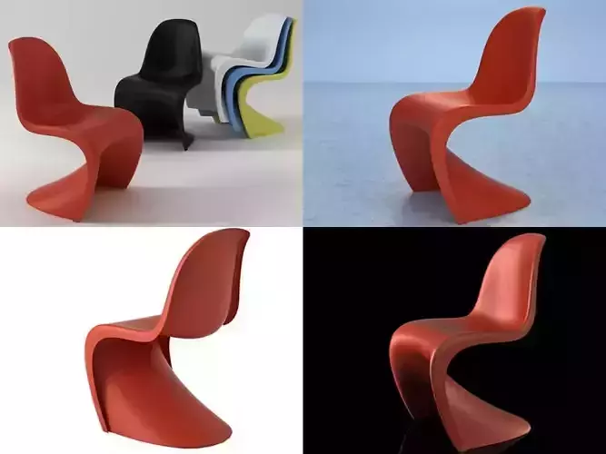 Panton four different chairs