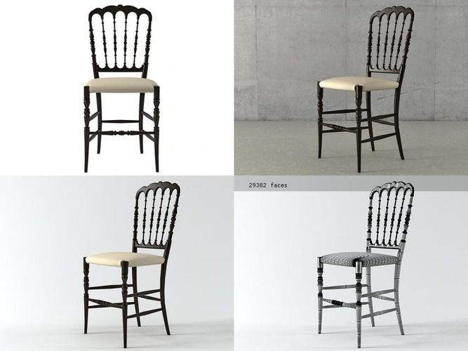 Scalloped Chair 3D model