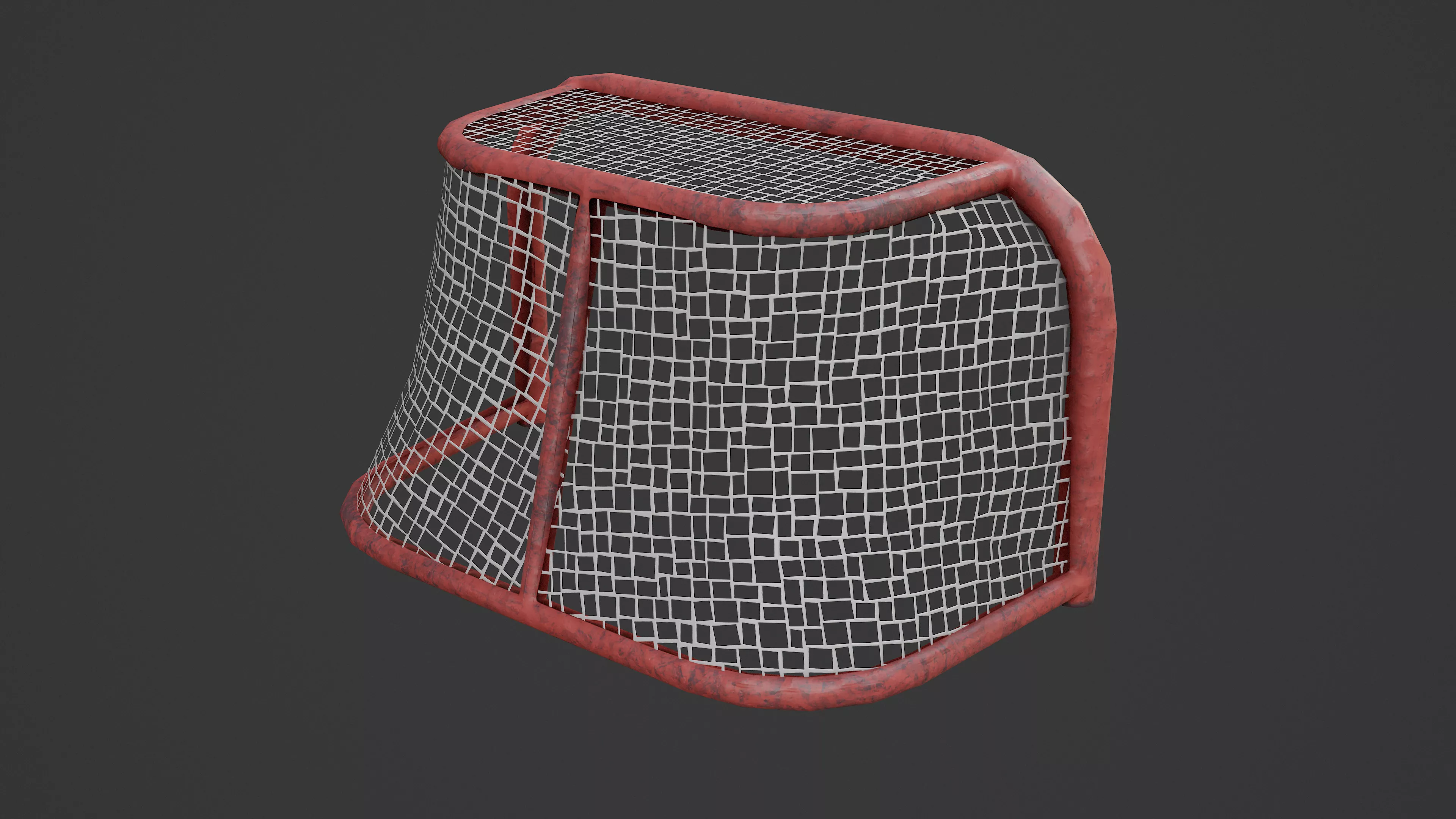 Stylized Goal Net Free low-poly 3D model