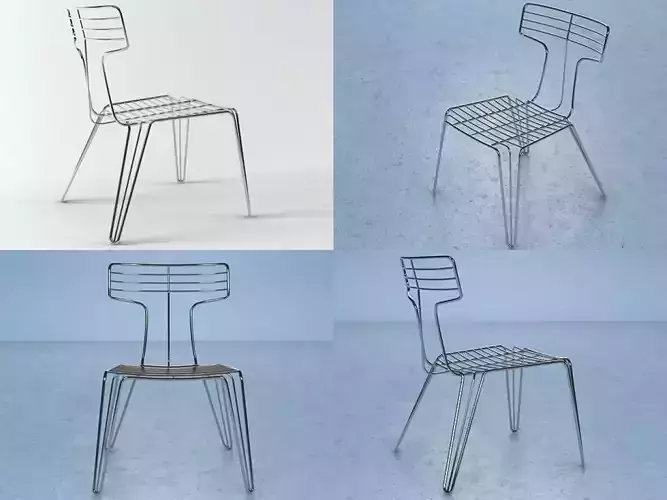 Wire Chair 3D model
