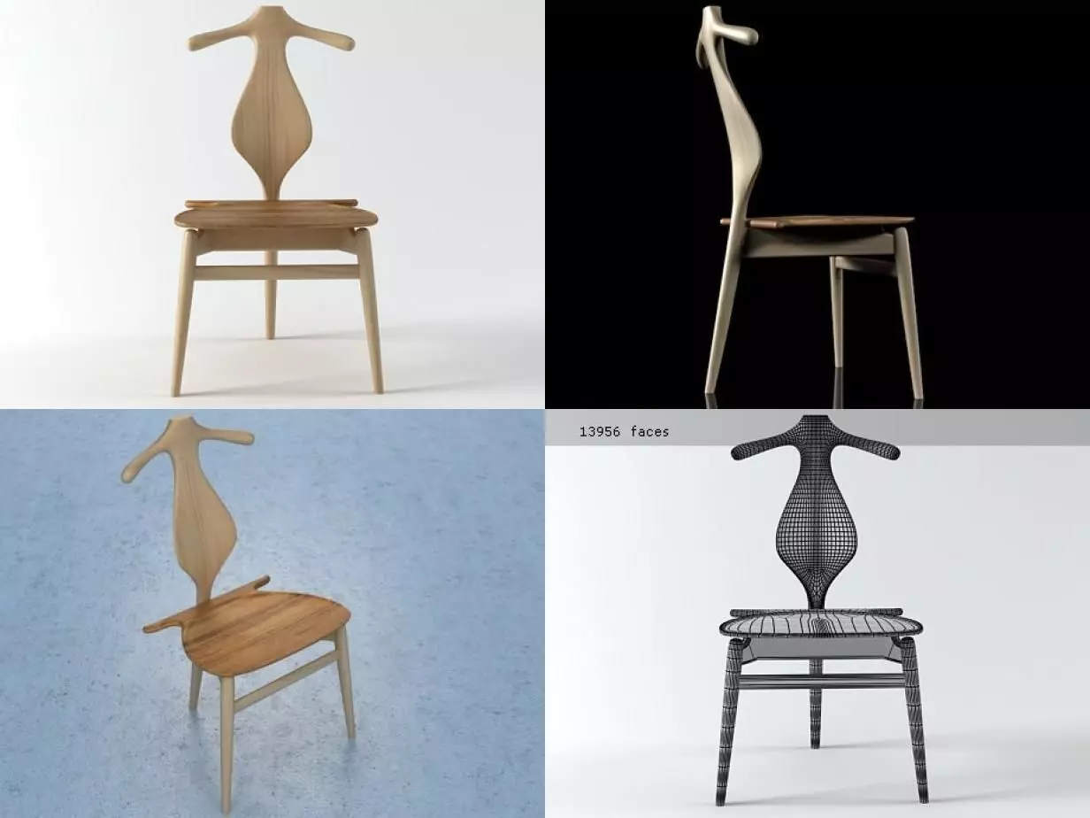 PP250 Valet Chair 3D model_0