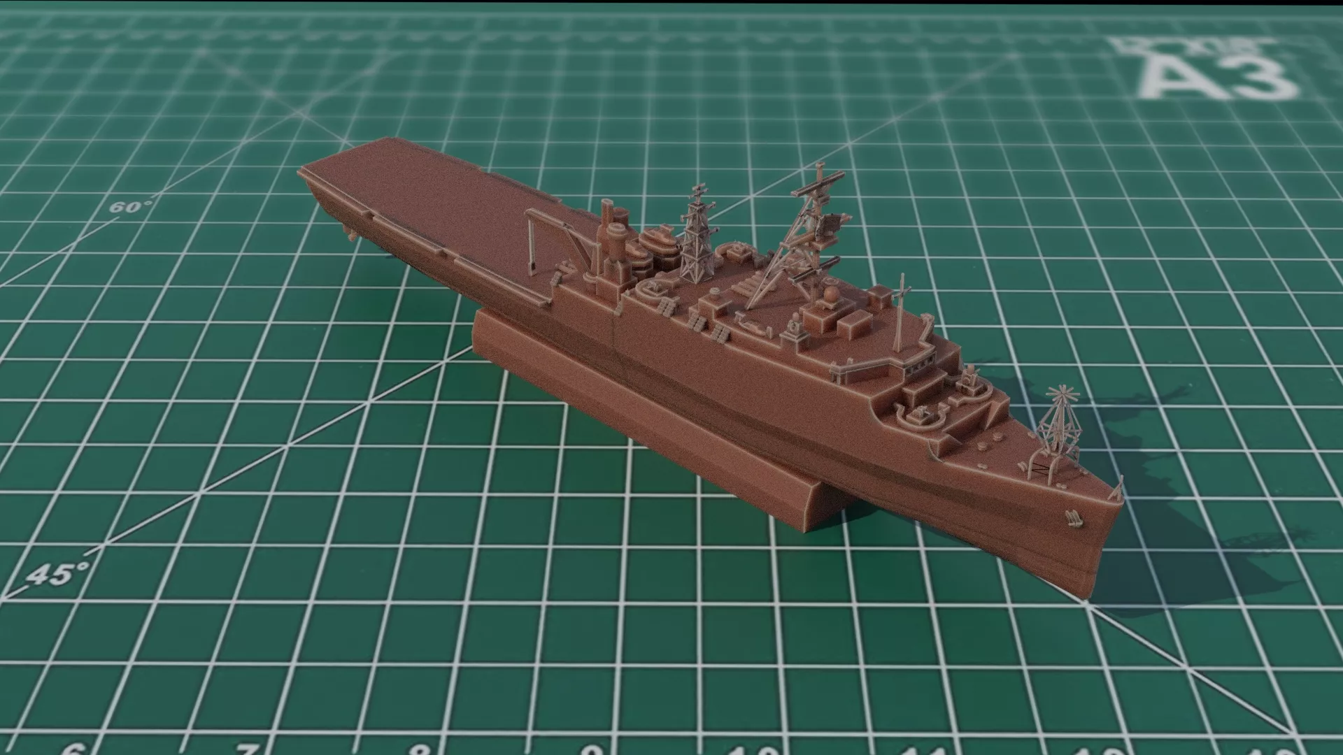 USS Austin LPD-4 Assault Landing Ship 3D print model