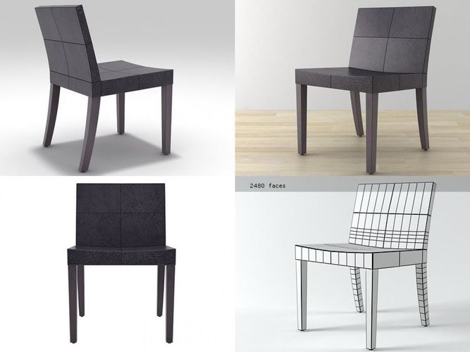 Annabelle four different chairs 3D model